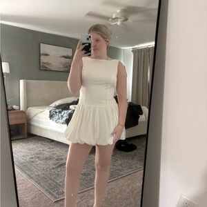 Abercrombie & Fitch White Mini Dress